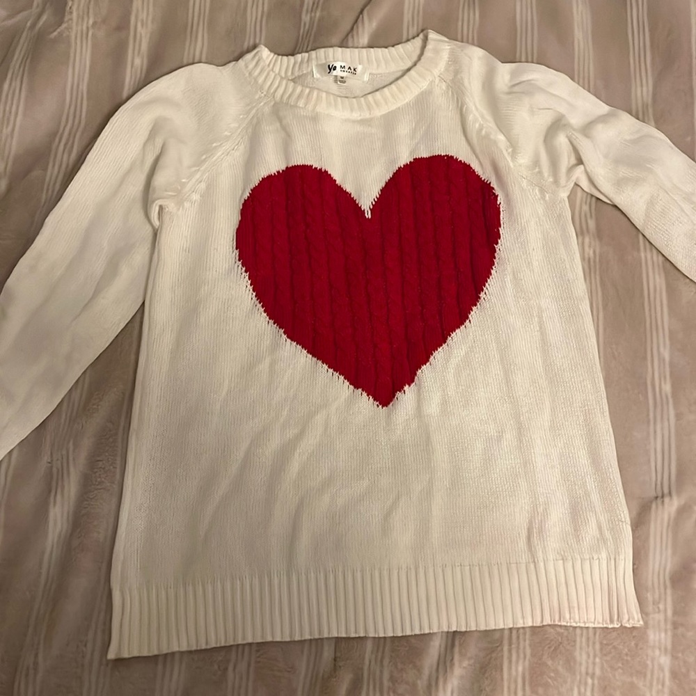 Size medium heart sweater